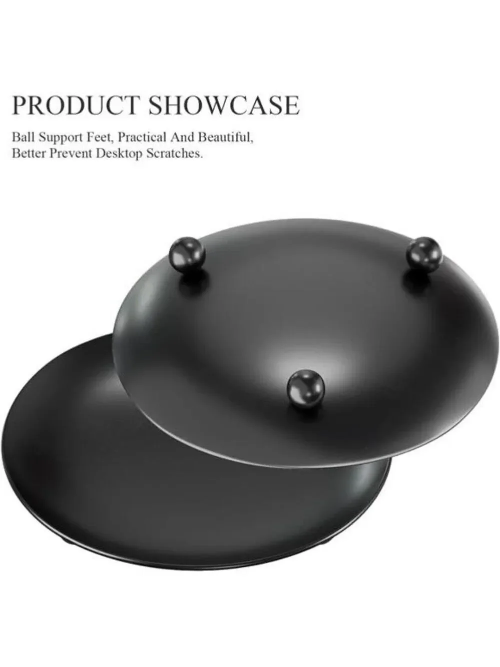 Set of 2 black metal pillar candle holders round candle plates for table decor